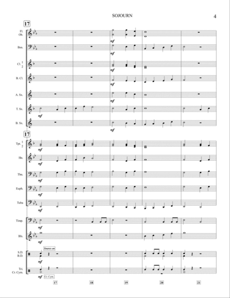 Sojourn - S.R. Level 2 Concert Band scores gallery preview page 5