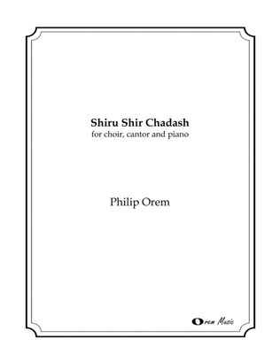 Shiru Shir Chadash