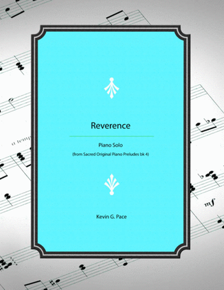 Book cover for Reverence - original piano solo prelude