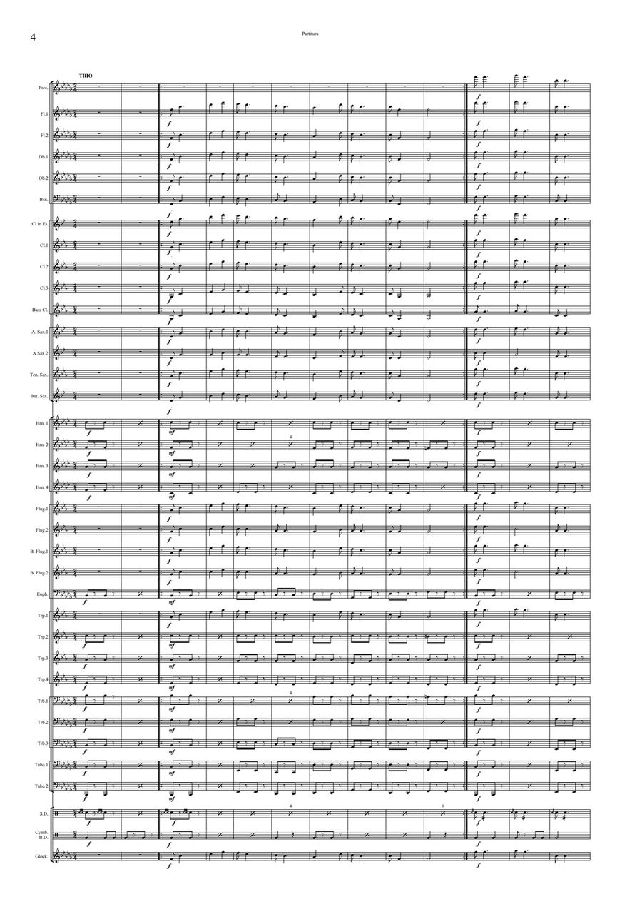 Lent a falu végén March Concert Band scores gallery preview page 6