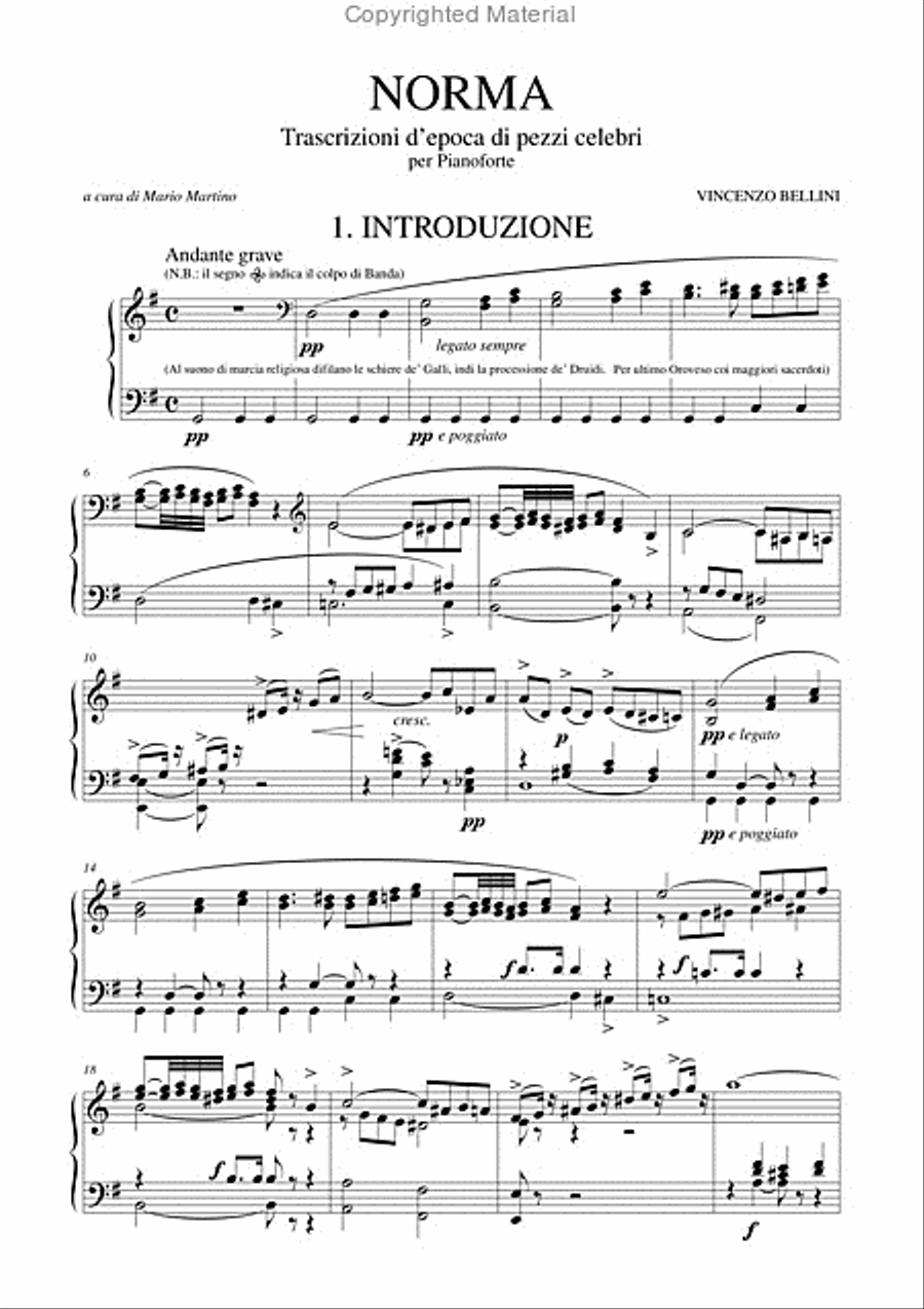 Norma. Early transcriptions of Celebrated Pieces for Piano Piano Solo scores gallery preview page 2