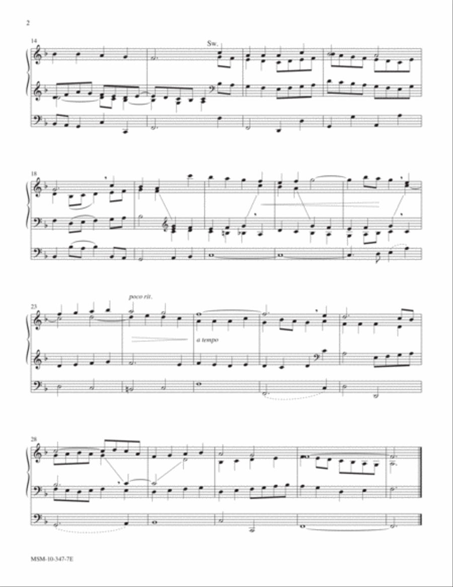 Rhosymedre Rhosymedre Organ scores gallery preview page 2