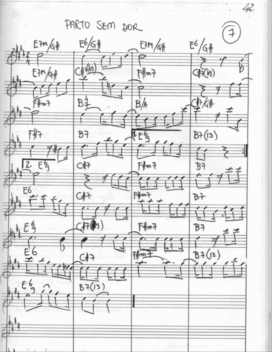 Parto sem Dor Percussion Ensemble scores gallery preview page 1