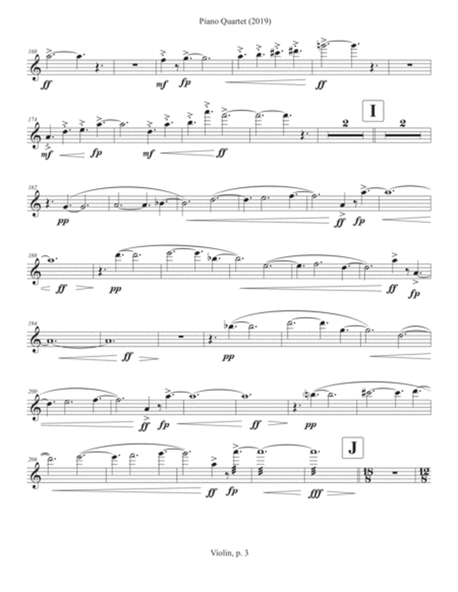 Piano Quartet (2019) violin part