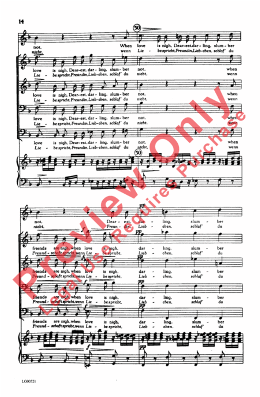 Ständchen Men's Choir scores gallery preview page 14