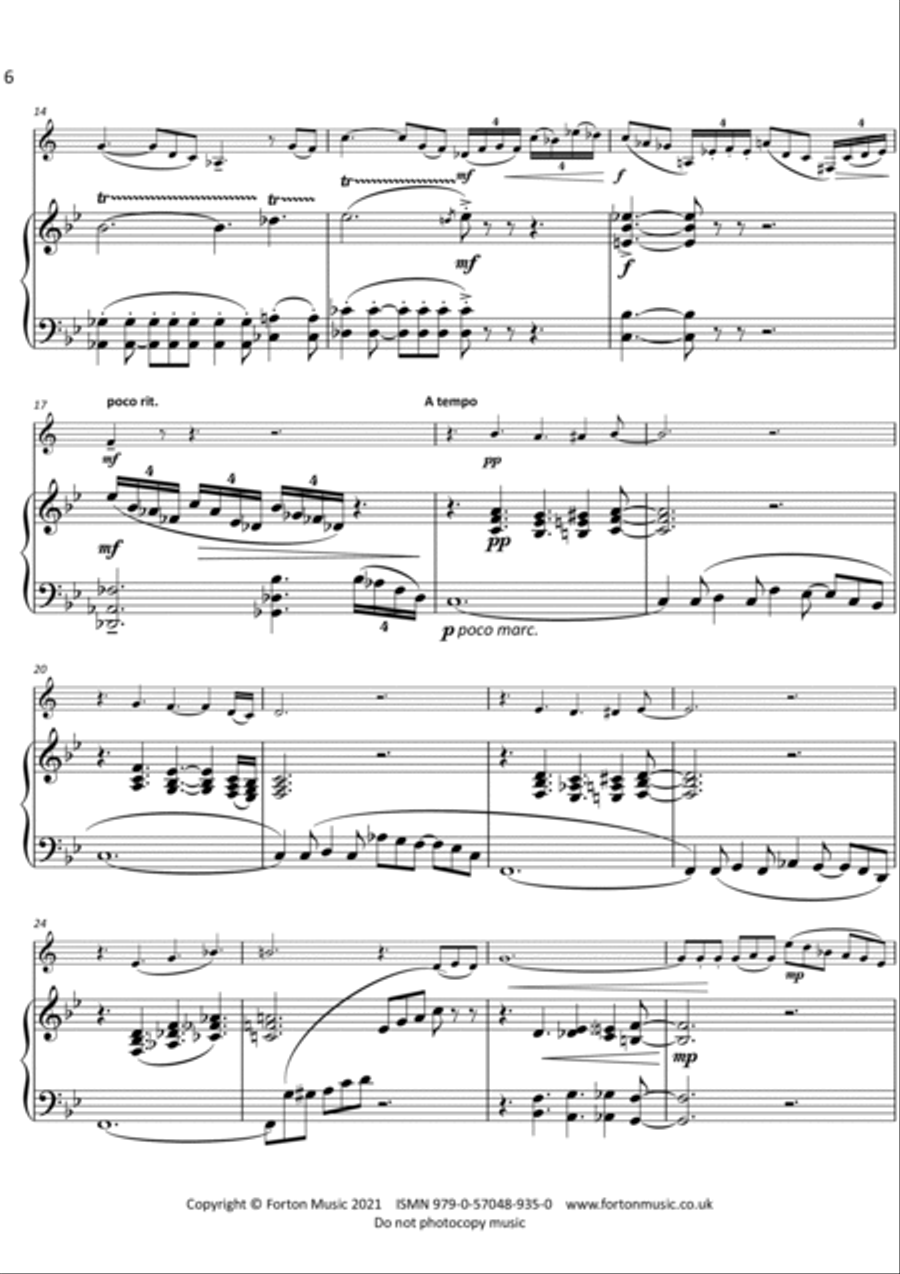 Divertimento Clarinet Solo scores gallery preview page 6