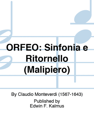 ORFEO: Sinfonia e Ritornello (Malipiero)
