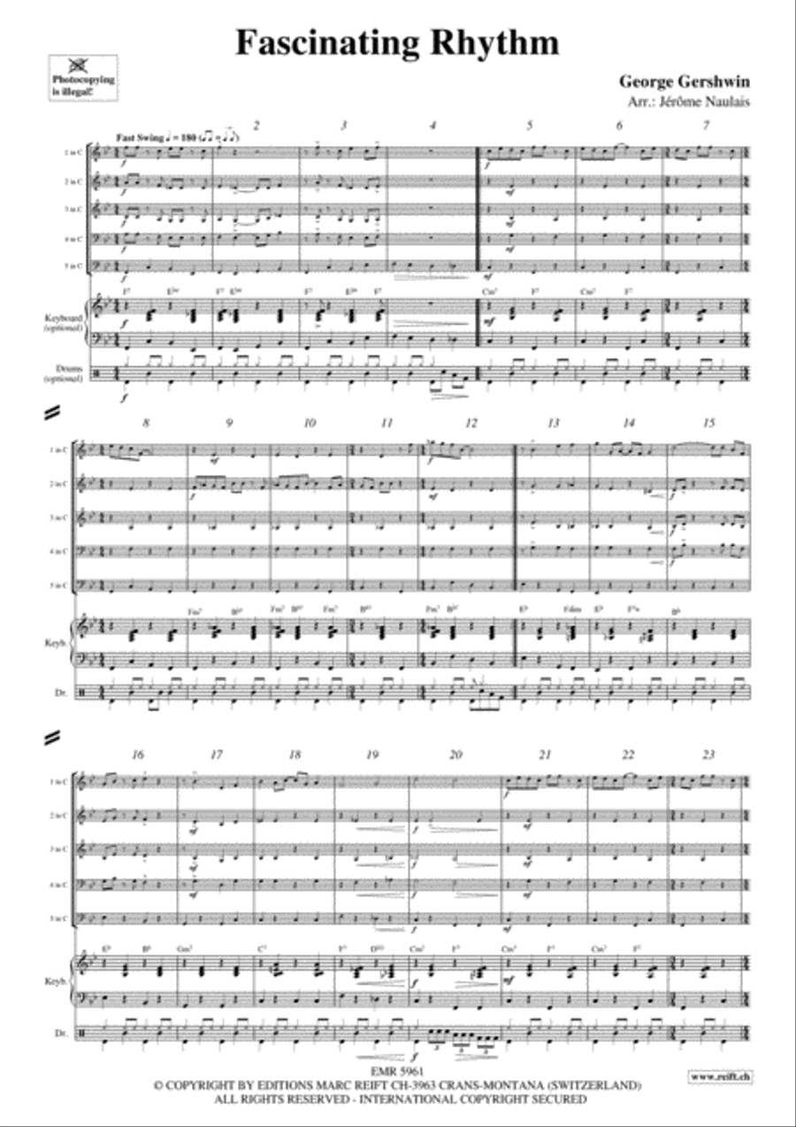 Fascinating Rhythm Concert Band scores gallery preview page 3