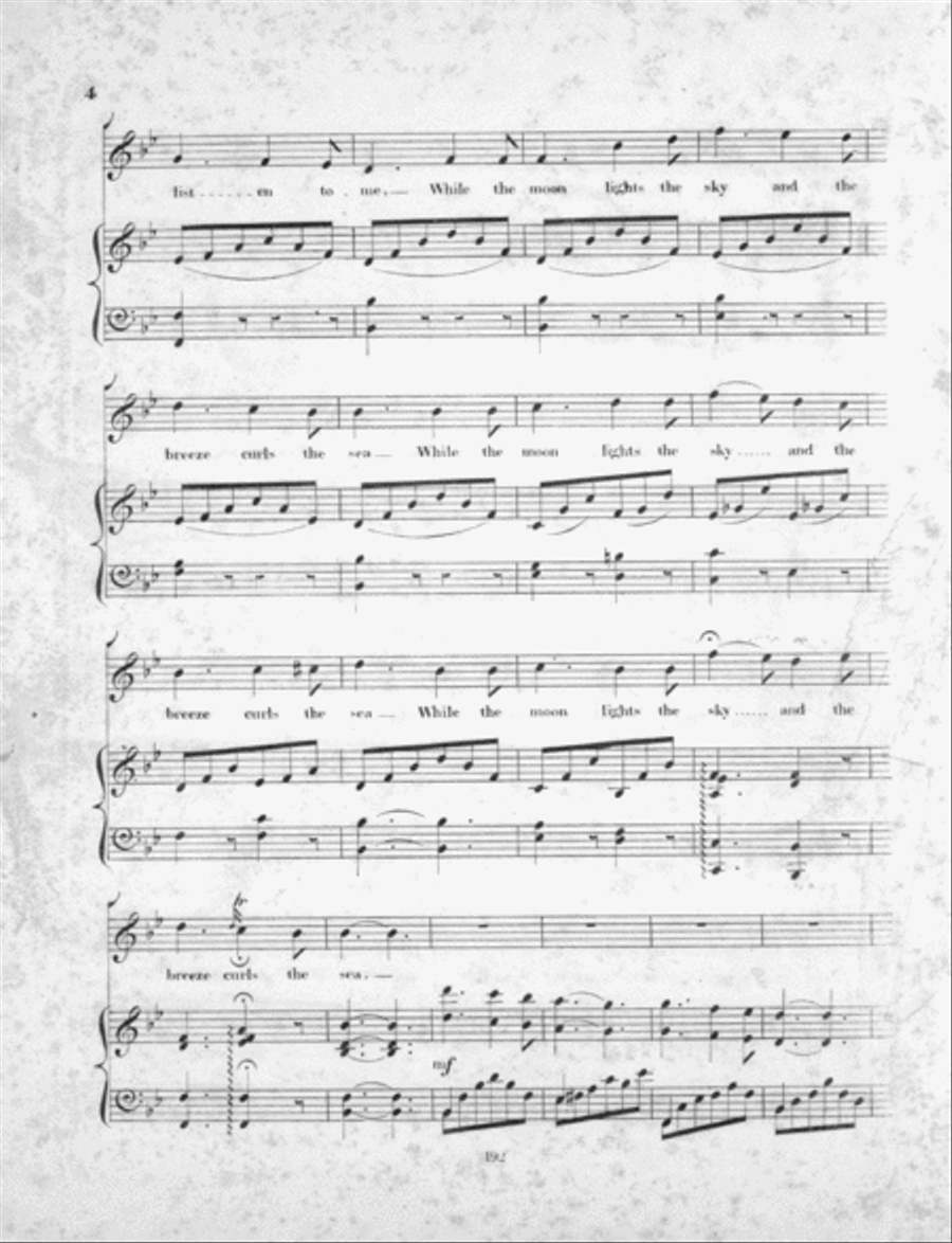 Open Thy Lattice, Love. A Serenade Voice scores gallery preview page 4