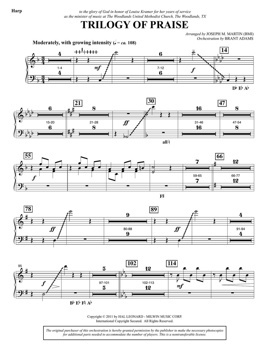 Trilogy Of Praise - Harp