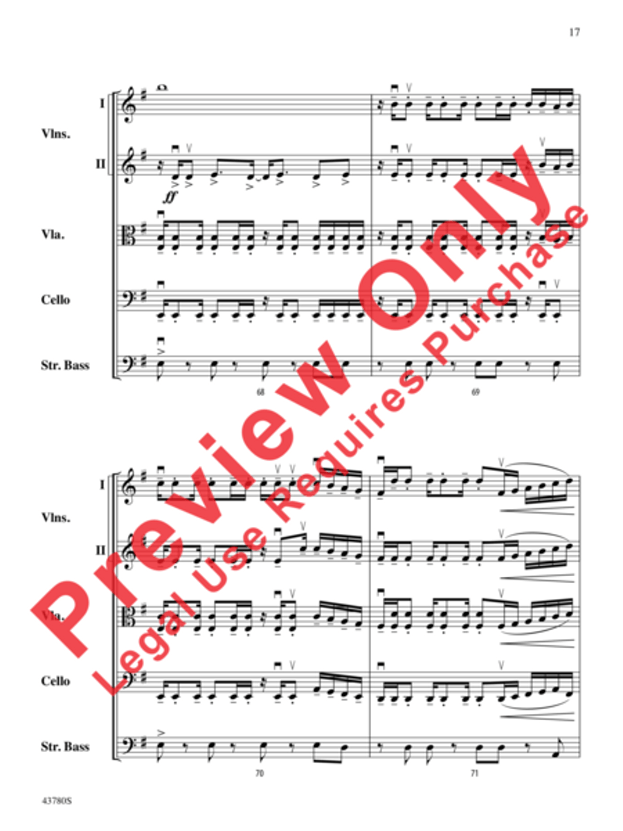 Bring Me to Life String Orchestra scores gallery preview page 18