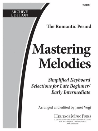 Book cover for Mastering Melodies: The Romantic Period