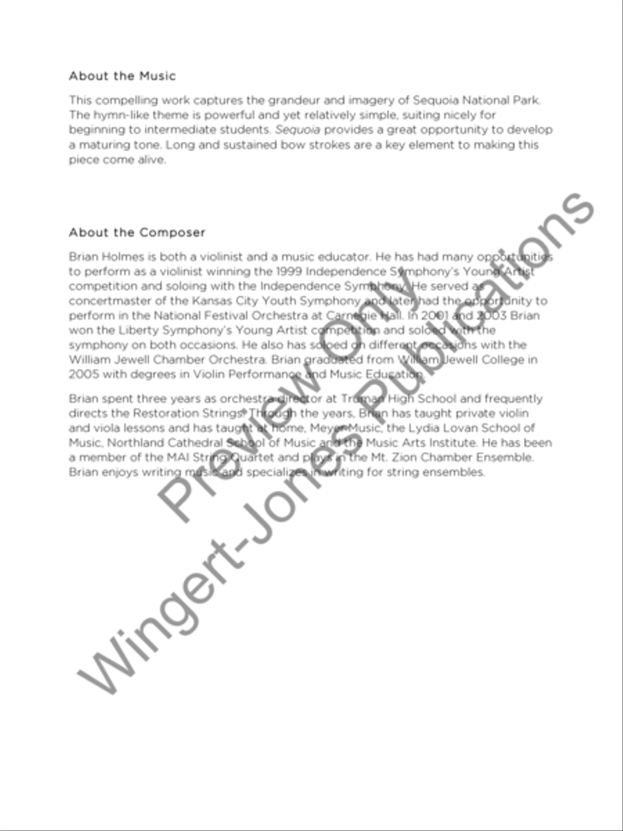 Sequoia String Orchestra scores gallery preview page 3