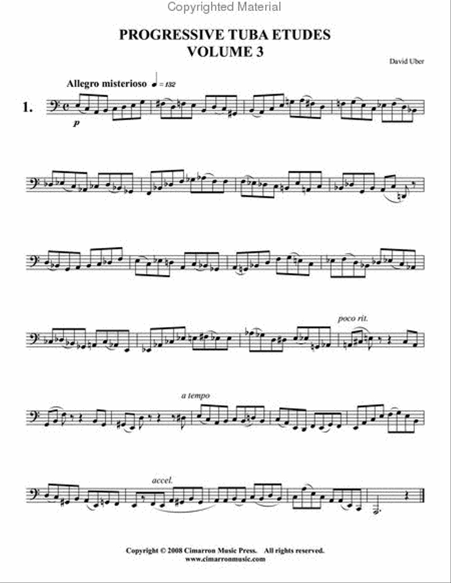 Progessive Tuba Etudes, vol. 3 Tuba scores gallery preview page 2