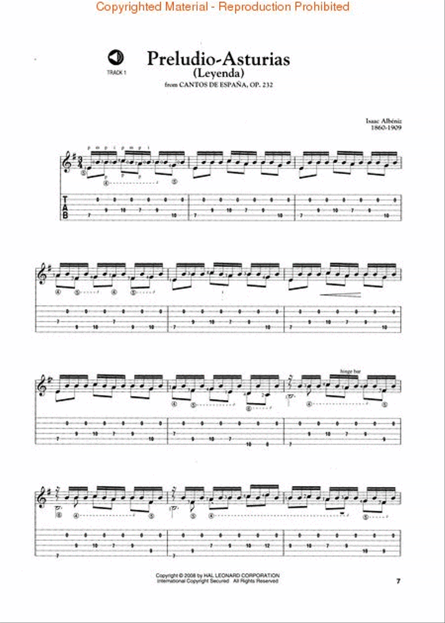 Concert Spanish Masterpieces for Guitar Acoustic Guitar scores gallery preview page 2