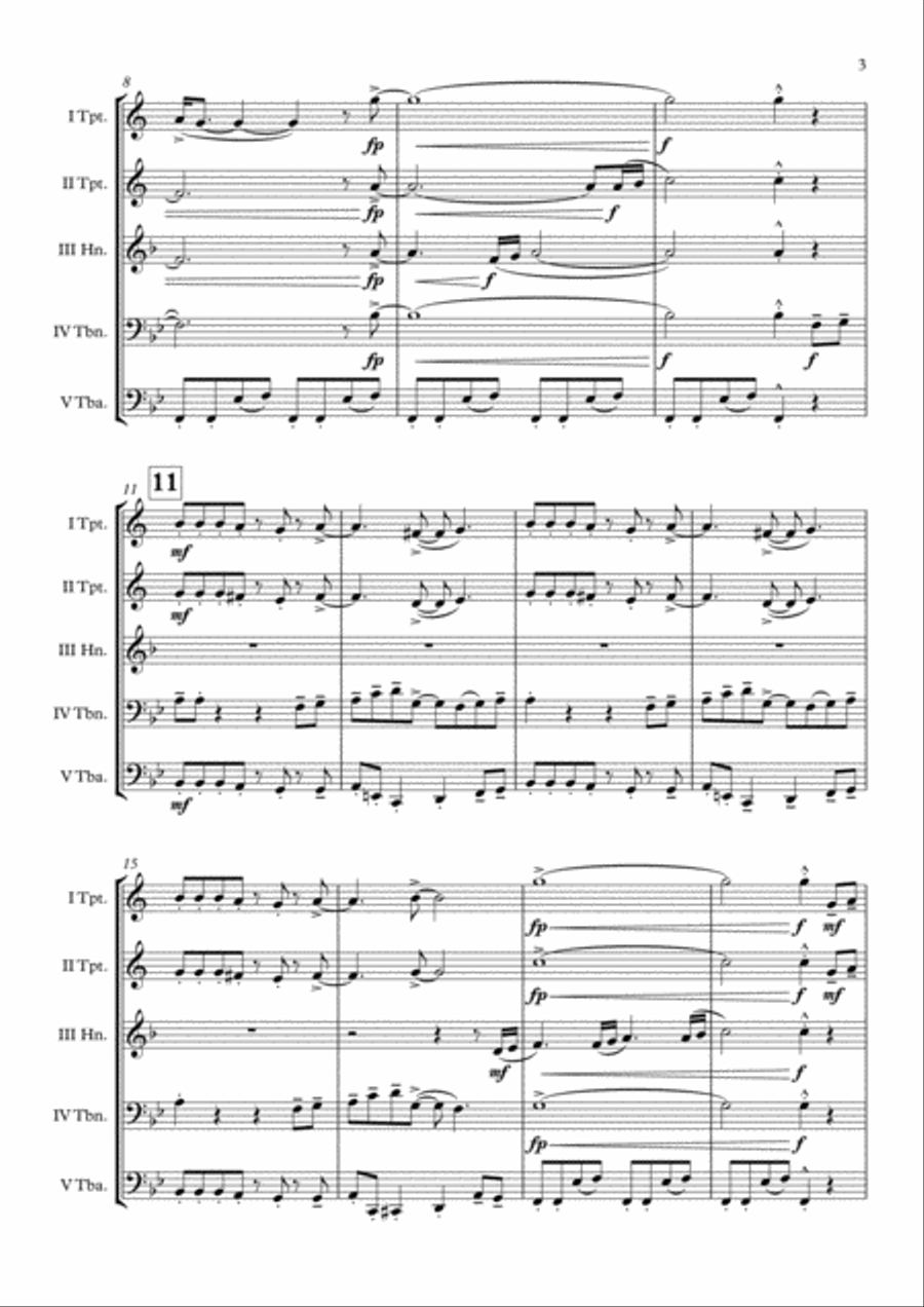 September September Brass Quintet scores gallery preview page 4