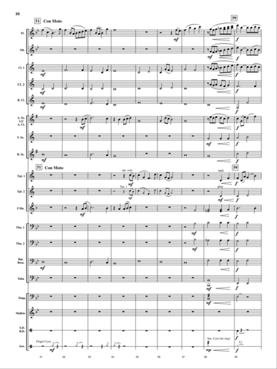 Cedar Creek Sketches Concert Band scores gallery preview page 9