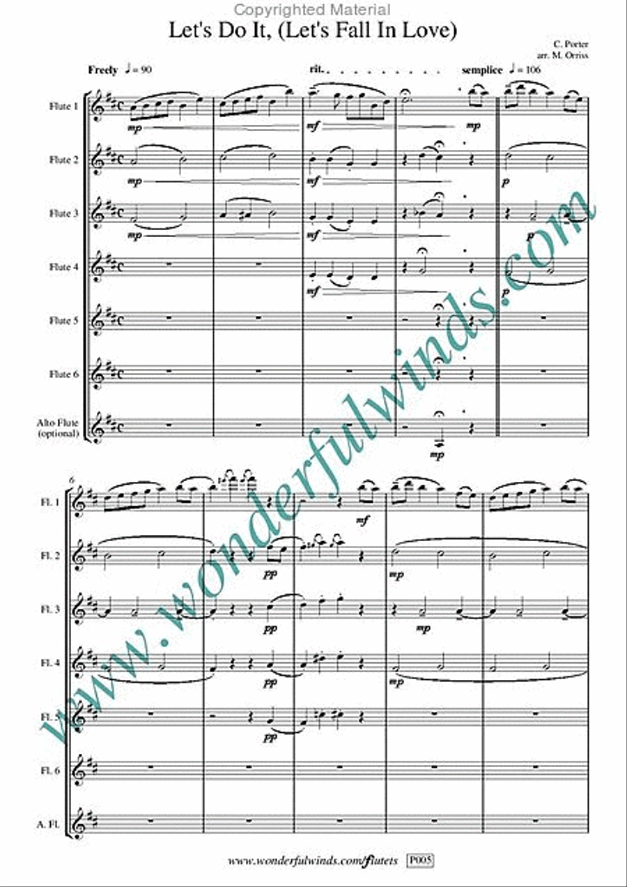 Let'S Do It Flute Choir scores gallery preview page 2