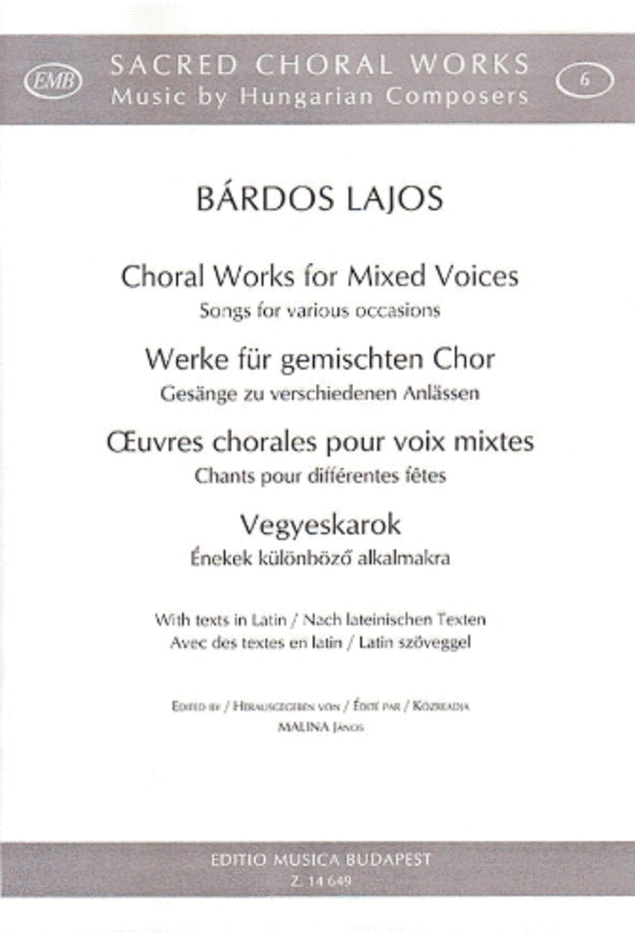 Songs for Various Occasions 4-Part scores gallery preview page 1