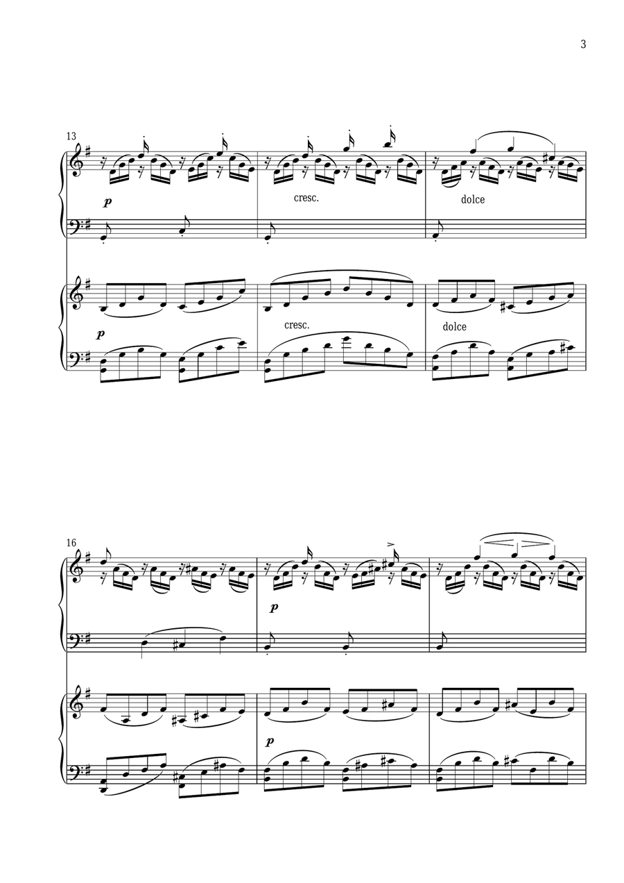24. L'Hirondelle (The Swallow) 25 Easy and Progressive Studies Opus 100 for 2 pianos Friedrich Burg Piano Method scores gallery preview page 3