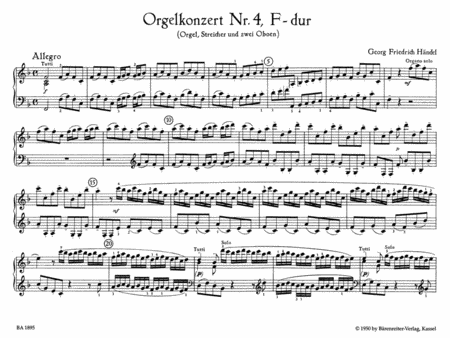 Concertos for Organ II op. 4/4-6