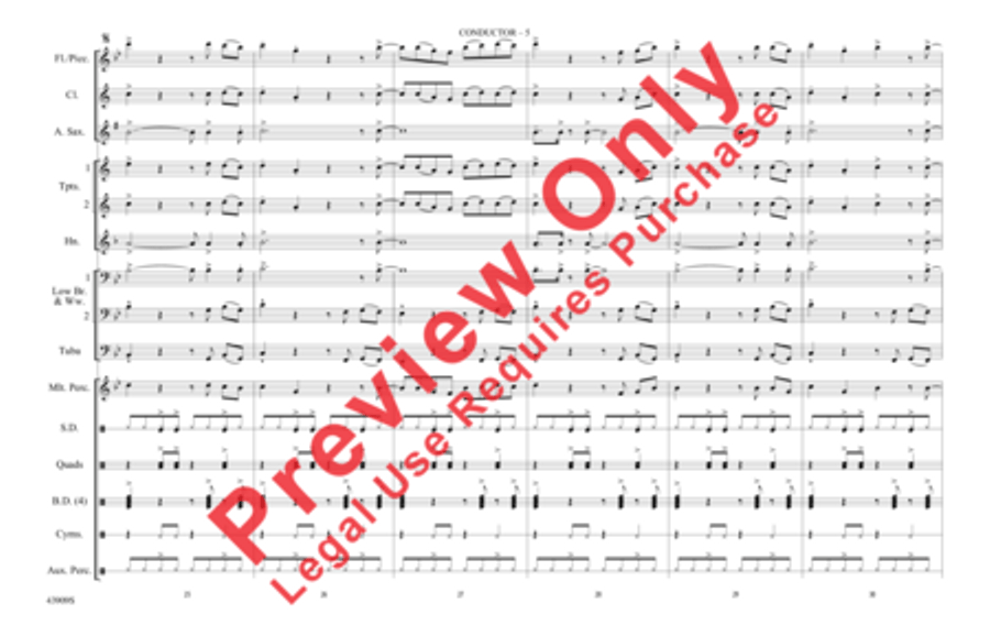 Lips Are Moving Marching Band scores gallery preview page 6