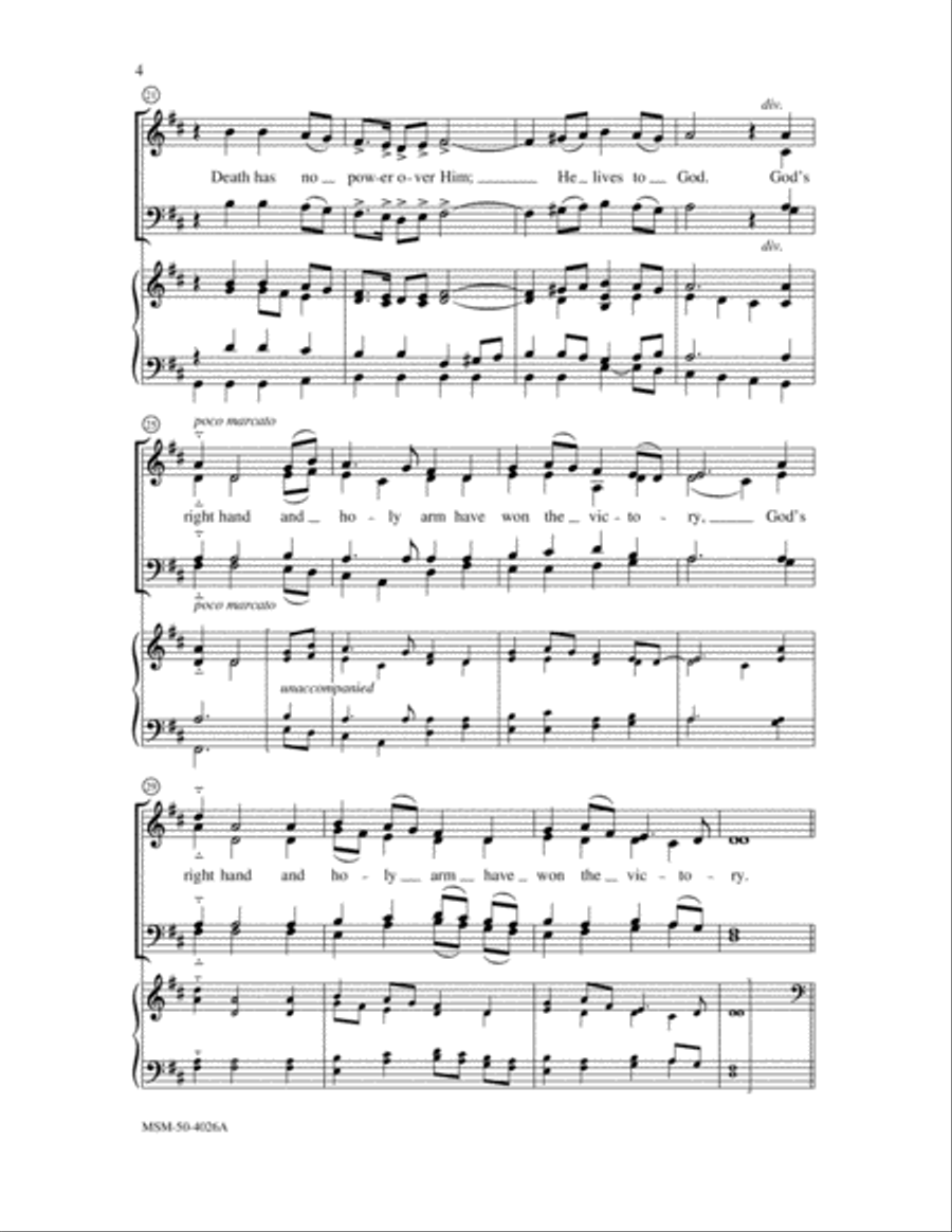 God's Right Hand and Holy Arm (Full Score) Choir scores gallery preview page 3