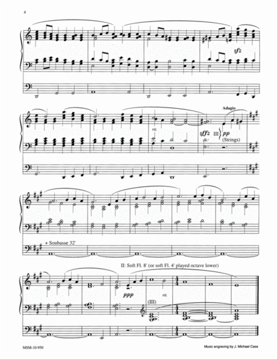 Reprise (Reflections on E'en So, Lord Jesus) Organ Solo Organ scores gallery preview page 3