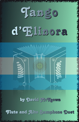 Book cover for Tango d'Elinora, for Flute and Alto Saxophone Duet