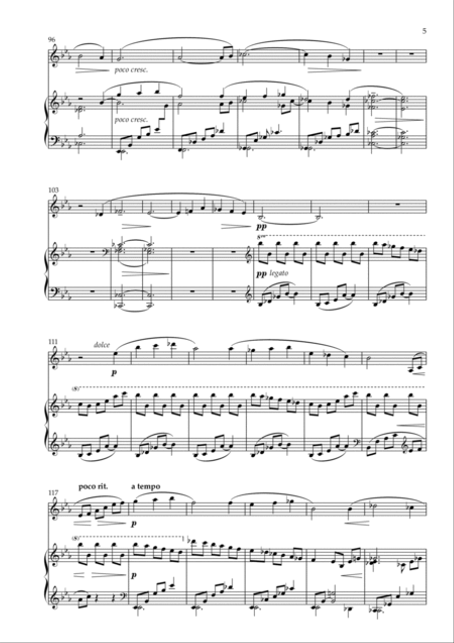 Sonata-Fantasy, for Violin and Piano Violin Solo scores gallery preview page 5
