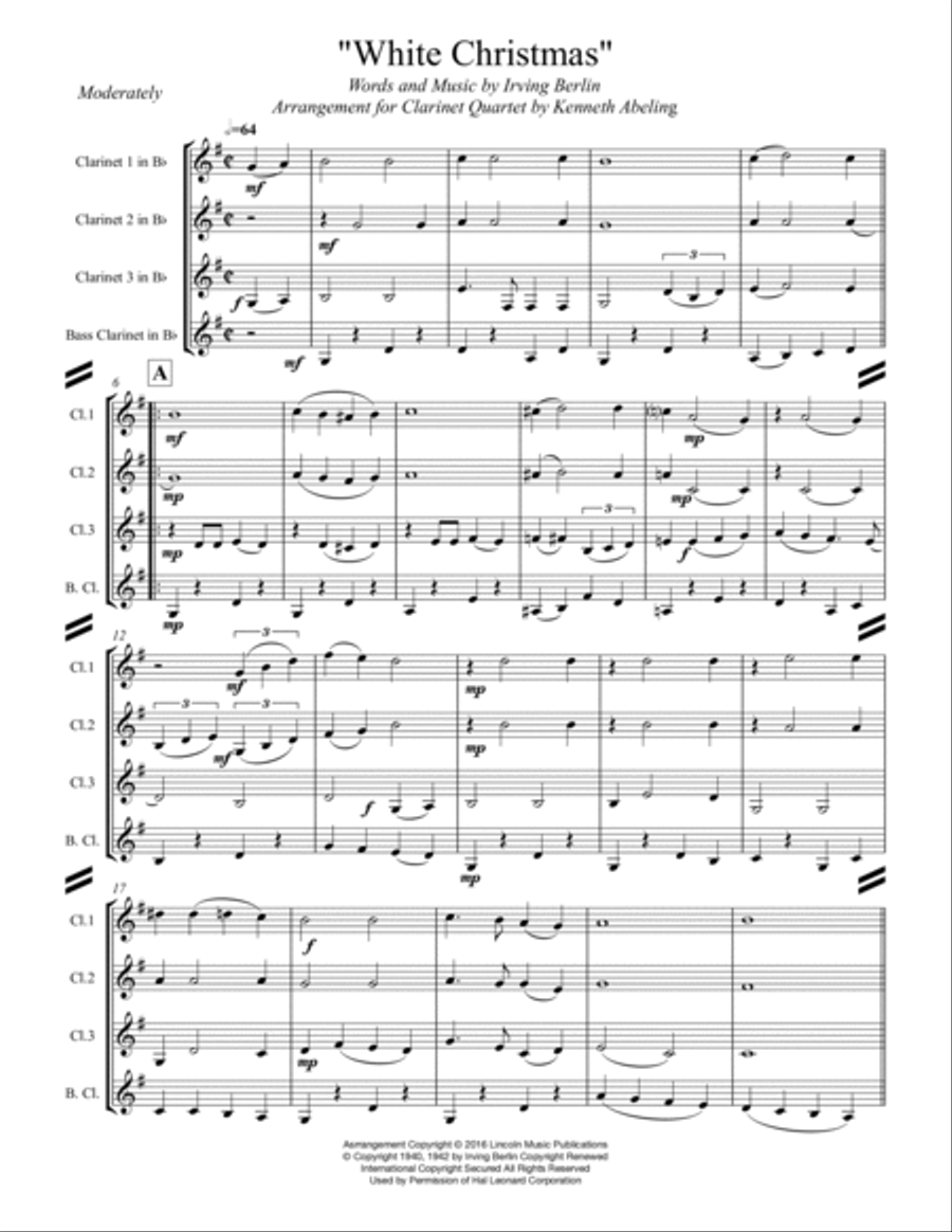 White Christmas White Christmas Woodwind Ensemble scores gallery preview page 2