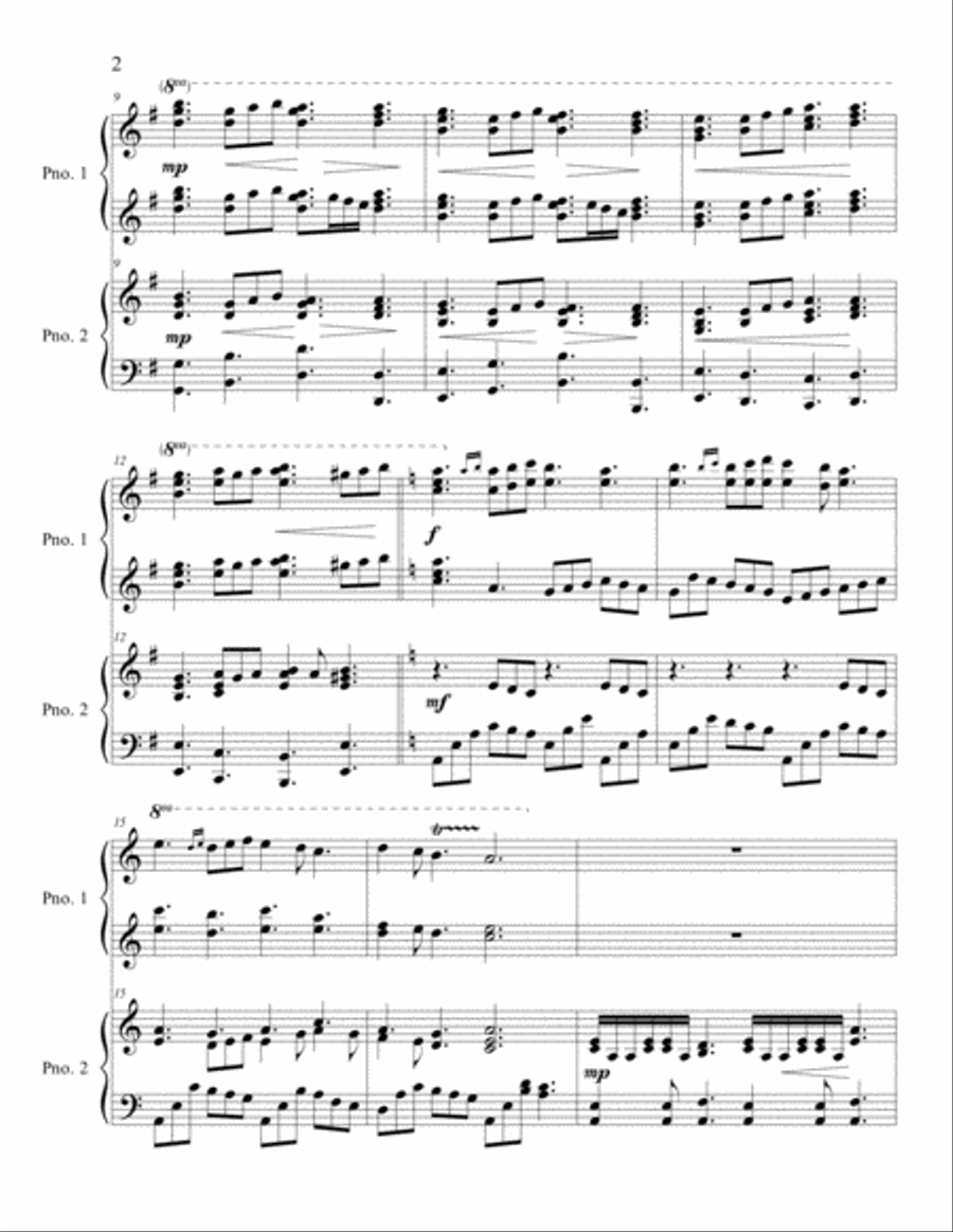 EBENEZER: O the Deep, Deep Love of Jesus (Piano Duet) Piano Duet scores gallery preview page 4