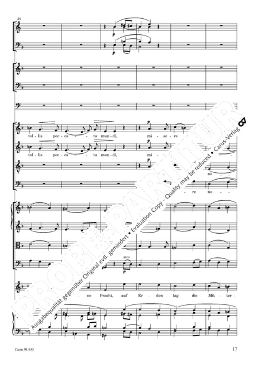 Missa carminum Missa carminum 4-Part scores gallery preview page 20