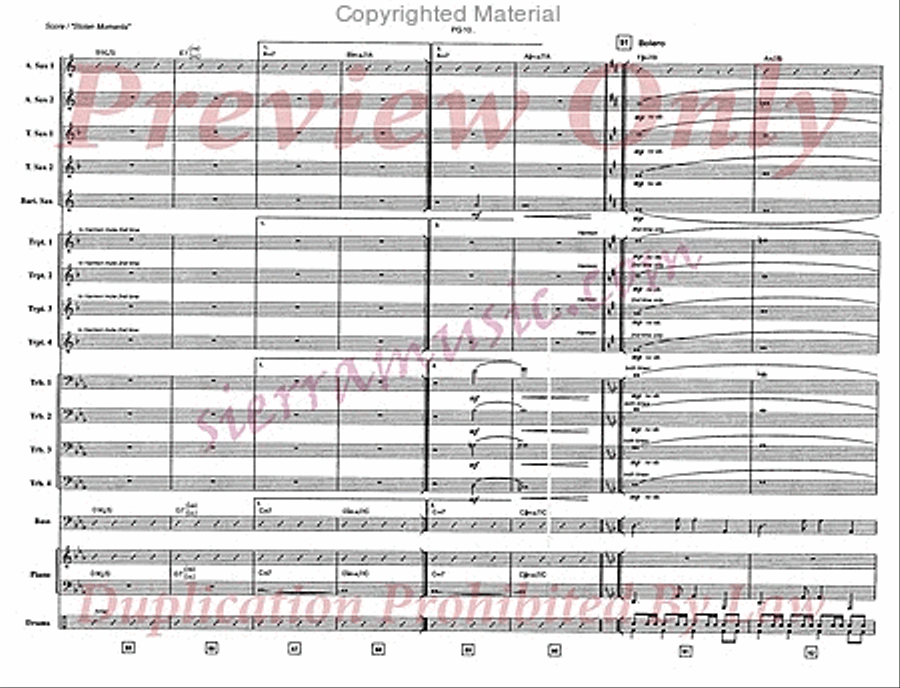 Stolen Moments Big Band scores gallery preview page 11