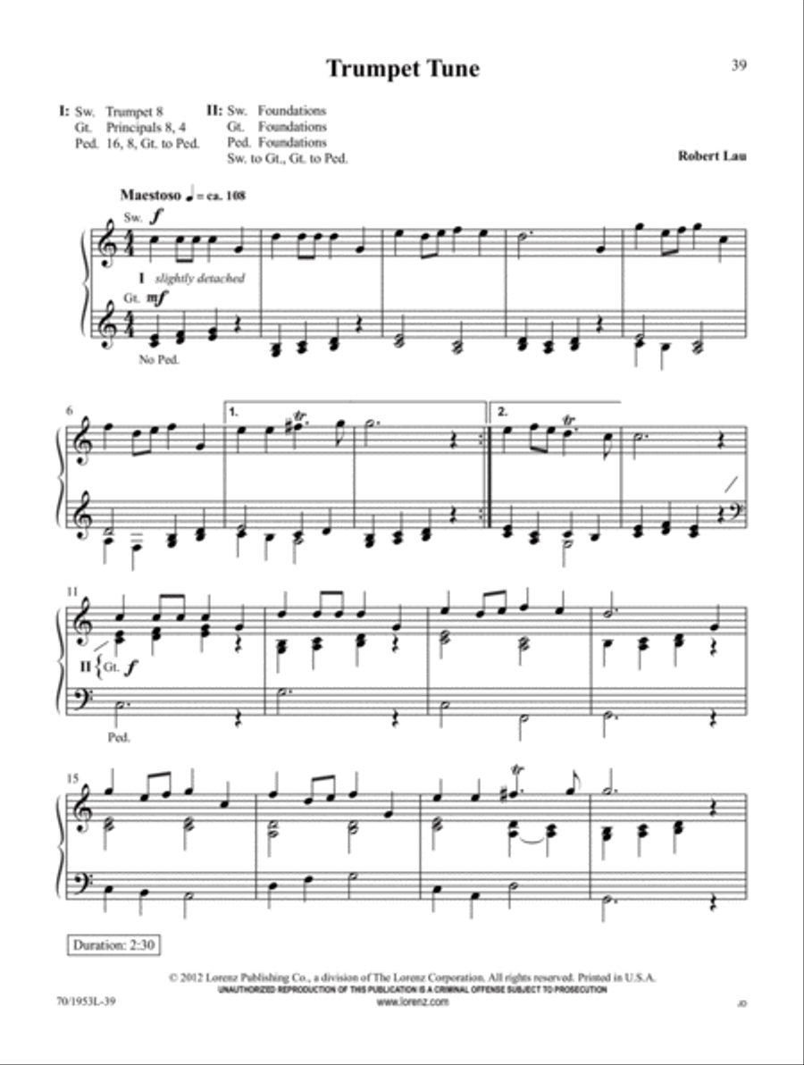 Sound the Trumpet Trumpet scores gallery preview page 14