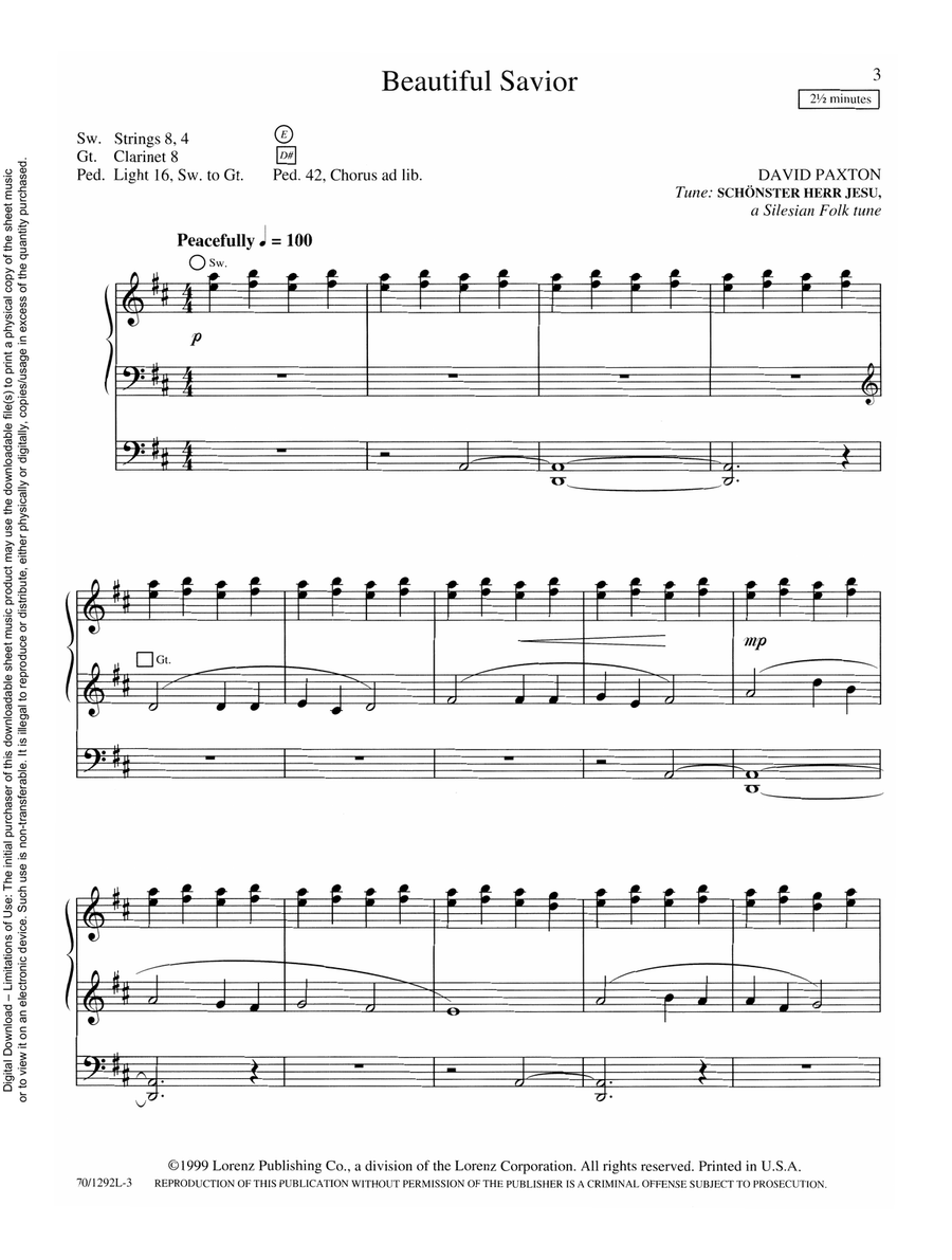 Lenten Reflections for Organ Organ Solo scores gallery preview page 5