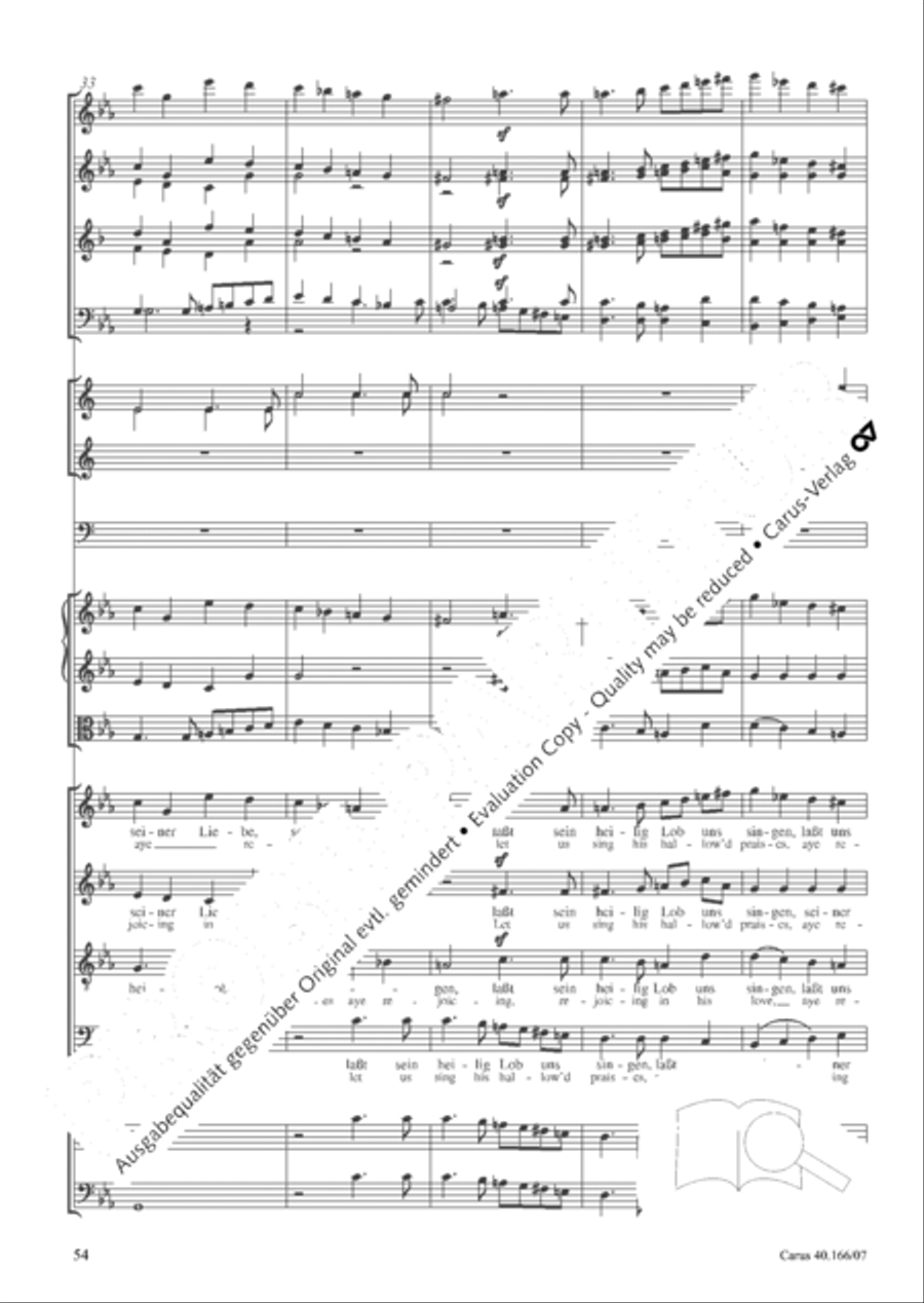Hymn; Three sacred songs; fugue (Hymne; Drei geistliche Lieder und Fuge) Orchestra scores gallery preview page 55