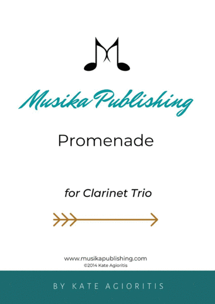 Promenade - for Young Clarinet Trio image number null