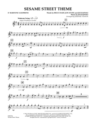 Sesame Street Theme - Eb Baritone Saxophone