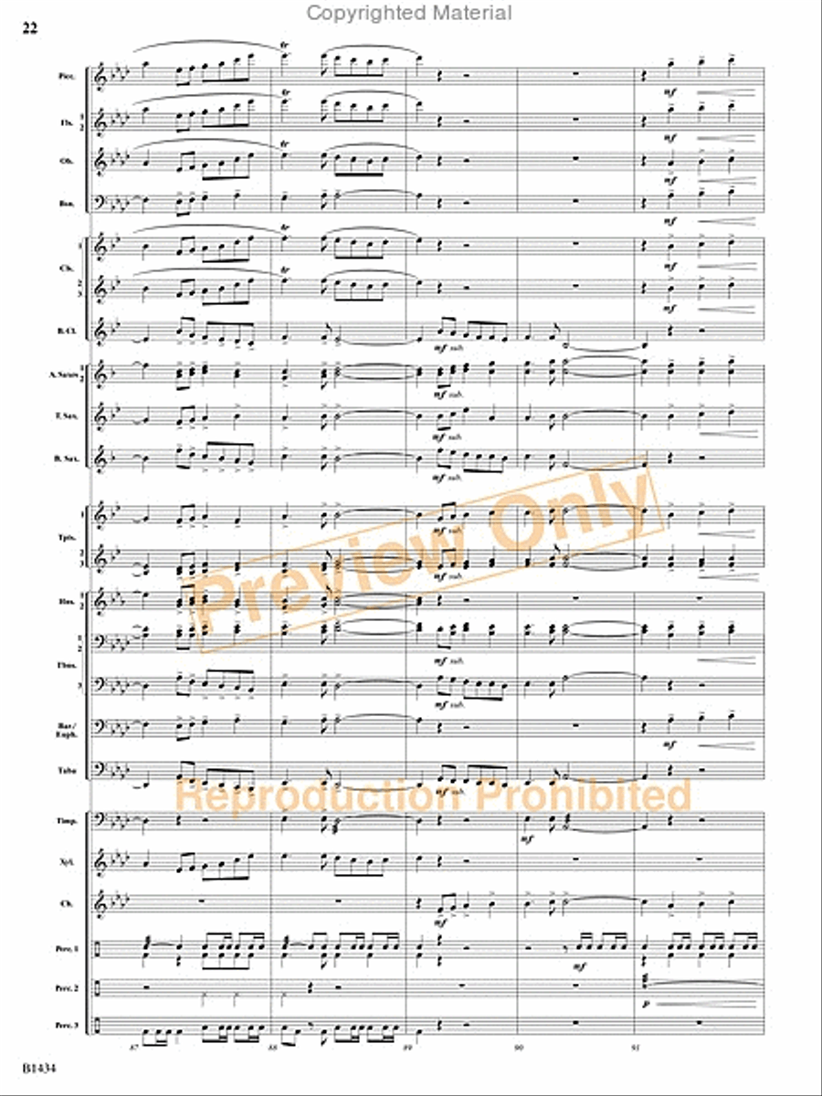 A Frontier Fought and a City Found Concert Band scores gallery preview page 20