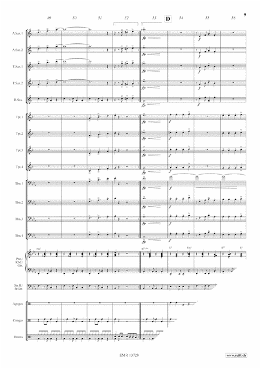 Aquarius Samba Big Band scores gallery preview page 10