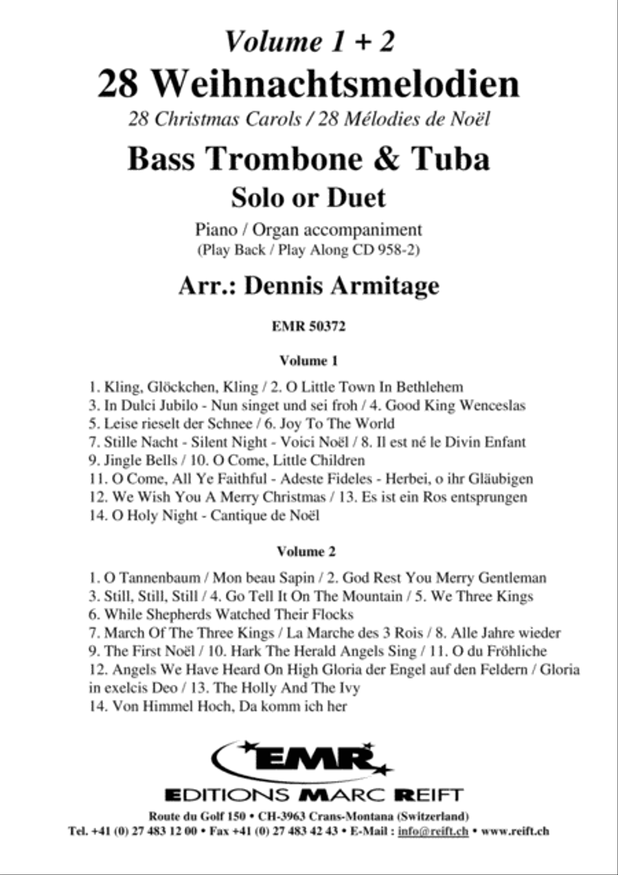 28 Weihnachtsmelodien Vol. 1 + 2 Brass Duet scores gallery preview page 2