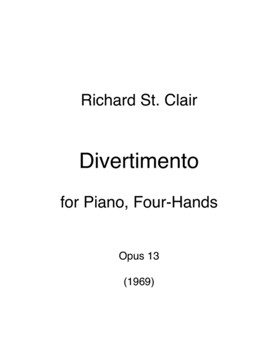 Divertimento, for Piano, Four-Hands (1969) image number null