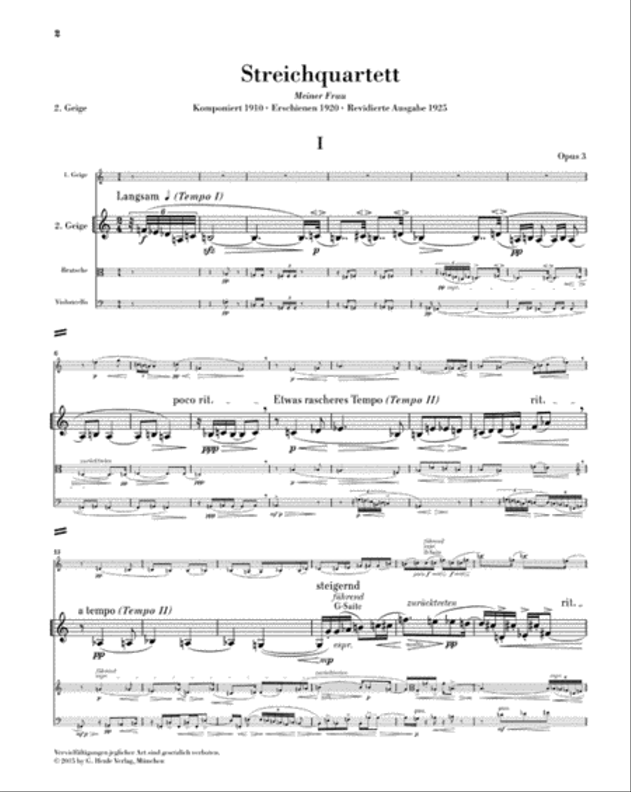 String Quartet Op. 3 String Quartet scores gallery preview page 3