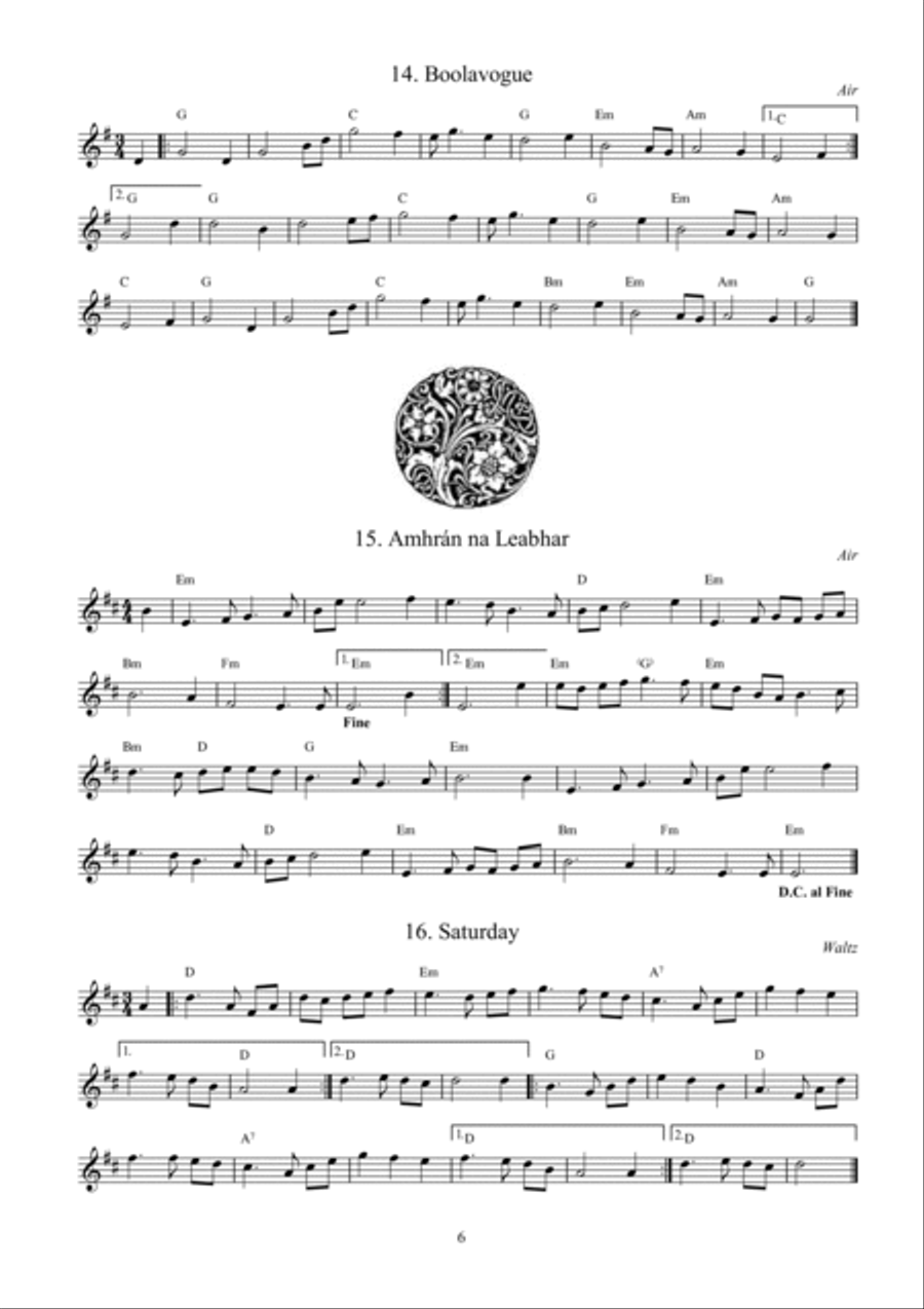 71 Traditional Irish Tunes with guitar chords Easy Guitar scores gallery preview page 6