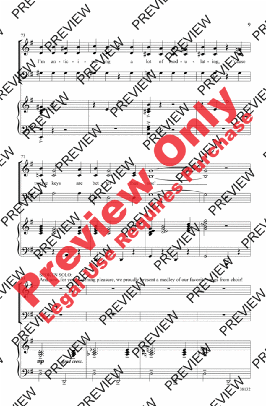Give Me a Choral Medley! 3-Part scores gallery preview page 9