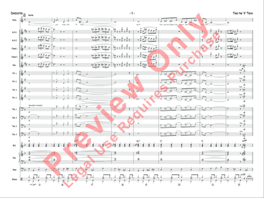 Take the A Train Jazz Ensemble scores gallery preview page 6