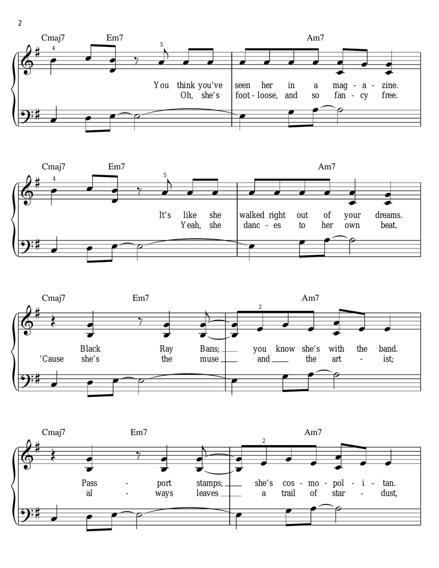 International Smile Easy Piano scores gallery preview page 2