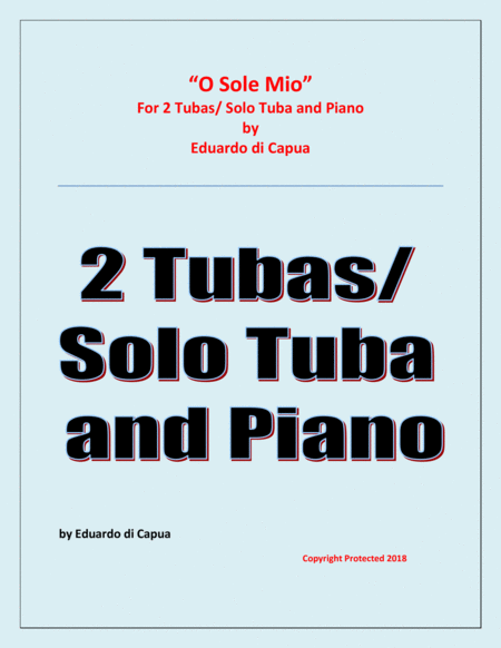 O Sole Mio - 2 Tubas and Piano image number null