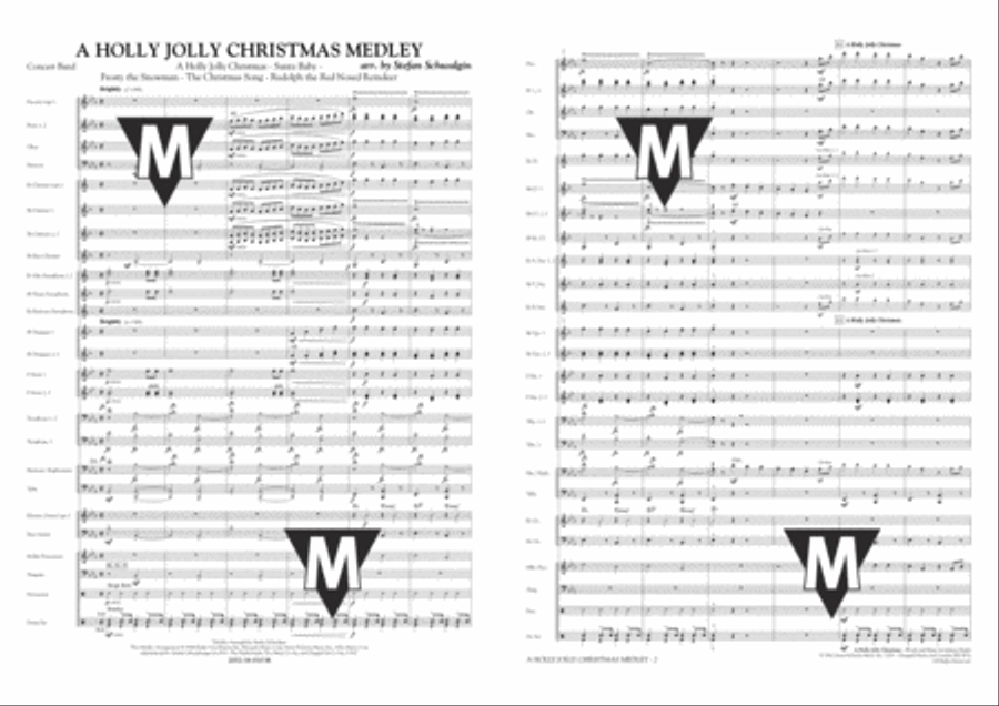 A Holly Jolly Christmas Medley Concert Band scores gallery preview page 2